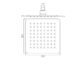 Vado Aquablade Square Slimline Fixed Shower Head 200mm X 200mm - Chrome - Image 2