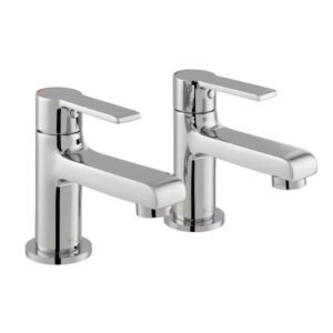 Vado Irlo Basin Pillar Taps Pair Chrome