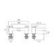 Vado Vala Deck Mounted Bath Filler Tap - Chrome - Image 2