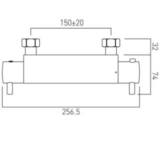 Vado Celsius Exposed 1/2" Thermostatic Shower Set - Chrome - Image 4