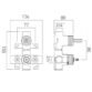 Vado 3 Outlet, 2 Handle Concealed Thermostatic Shower Valve Body - Image 2