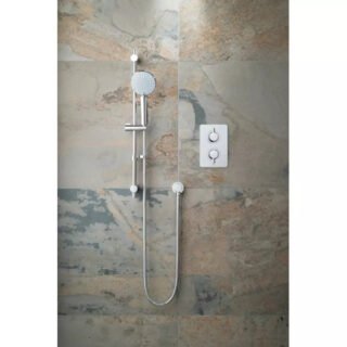 Vado Celsius 1 Outlet Square Thermostatic Shower Set - Chrome - Image 3