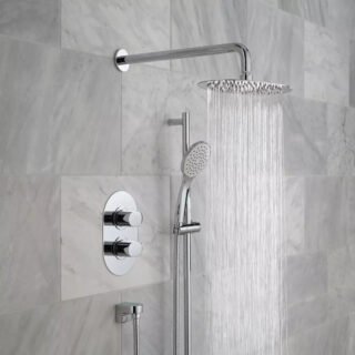 Vado Life 2 Outlet Thermostatic Shower Set - Chrome - Image 4