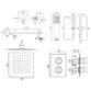 Vado Notion 2 Outlet Thermostatic Shower Set - Chrome - Image 2