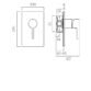 Vado Edit Manual Concealed Shower Valve Single Handle - Chrome - Image 2