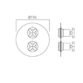 Vado Dx Elements Trim Kit For Round 3 Outlet Trim For Thermostatic Shower Valve - Chrome - Image 2