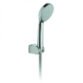 Vado Eris Single Function Shower Handset With Hose & Bracket - Chrome