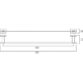 Vado Level Towel Rail 650mm - Chrome - Image 2