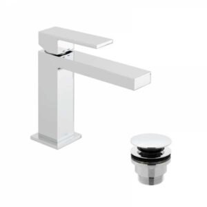 Vado Notion Slimline Mono Basin Mixer Tap With Universal Waste - Chrome