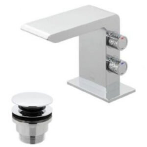 Vado Omika Mono Basin Mixer Tap With Universal Waste - Chrome