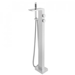 Vado Omika Floor Standing Bath Shower Mixer Tap With Shower Kit - Chrome