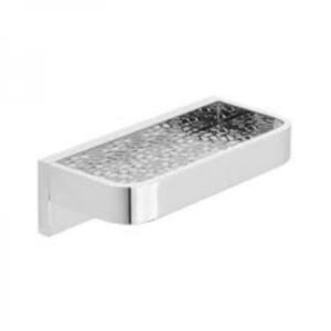 Vado Omika Shelf With Geometric Insert 200mm - Chrome