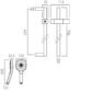 Vado Ora Multi Function Square Slide Rail Shower Kit - Chrome - Image 2
