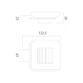 Vado Phase Frosted Glass Soap Dish & Holder - Chrome - Image 2