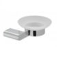 Vado Photon Frosted Glass Soap Dish & Holder - Chrome