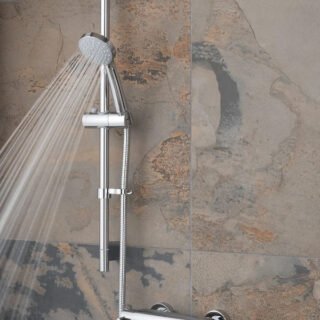 Vado Prima Thermostatic Exposed Shower Set - Chrome - Image 4