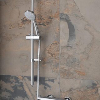 Vado Prima Thermostatic Exposed Shower Set - Chrome - Image 5