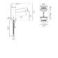 Vado Sense Mono Basin Mixer Tap With Universal Waste - Chrome - Image 2