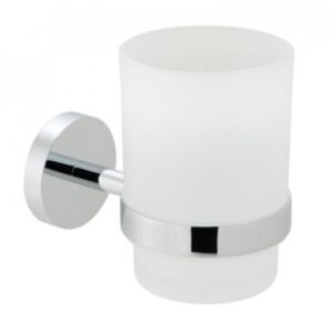 Vado Spa Frosted Glass Tumbler & Holder - Chrome