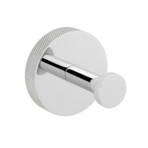 Vado Spa Knurled Robe Hook - Chrome