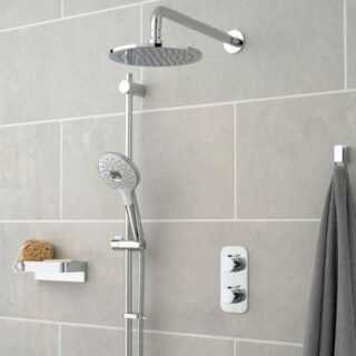 Vado Tablet Altitude 2 Outlet Thermostatic Shower Set - Chrome - Image 4