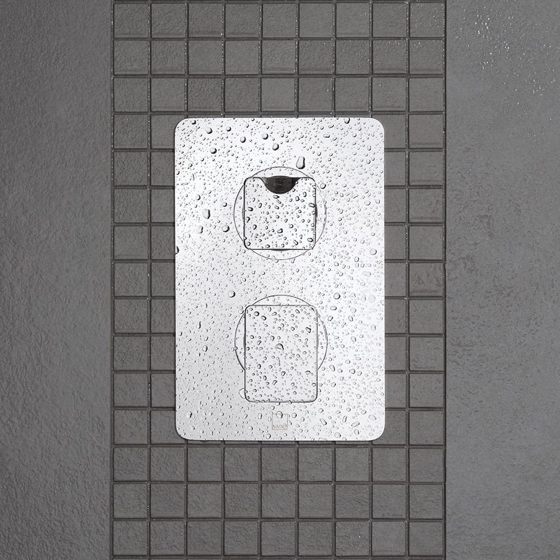 Vado Dx Phase Trim Kit For 3 Outlet Trim For Thermostatic Shower Valve - Chrome - Image 3