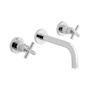 Vado Elements 3-Hole Bath Filler Tap Wall Mounted - Chrome
