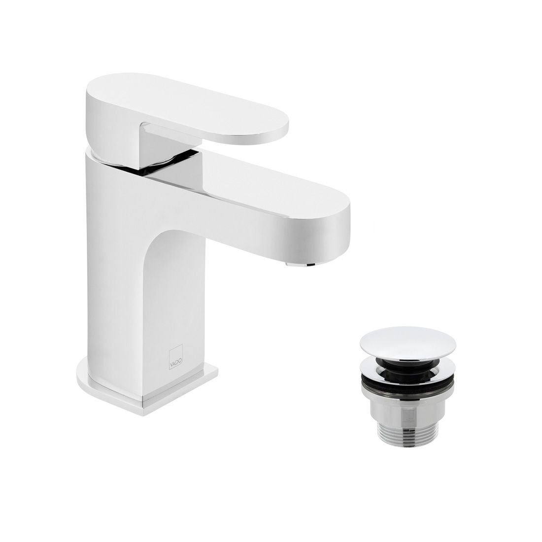 Vado Life Mono Basin Mixer Tap With Universal Waste - Chrome