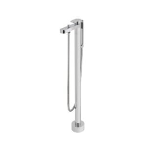 Vado Life Bath Shower Mixer With Shower Kit Single Lever Floor Mounted - Chrome