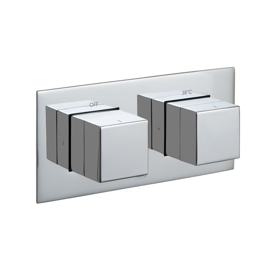 Vado Tablet Notion Trim Kit For Horizontal Concealed 2 Outlet 2 Handle Thermostatic Valve - Chrome