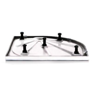 Eastbrook Vantage Plan F Offset Quadrant Shower Tray - White - Image 2