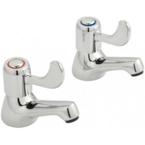 Vado Astra Basin Pillar Taps Pair - Chrome