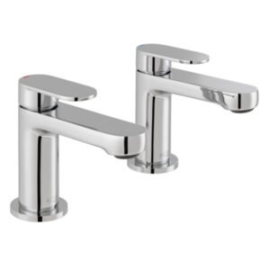 Vado Metiz Basin Pillar Taps Pair - Chrome