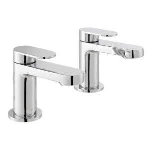 Vado Metiz Bath Pillar Taps Pair - Chrome