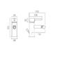 Vado Nuri Mono Bidet Mixer Tap With Pop-Up Waste - Chrome - Image 2