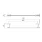 Vado Sirkel Towel Rail - 450mm Wide - Chrome - Image 2