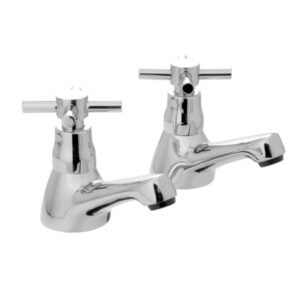 Vado Vecta Basin Pillar Taps Pair - Chrome