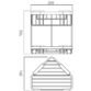 Vado Large Double Triangular Corner Basket - Image 2
