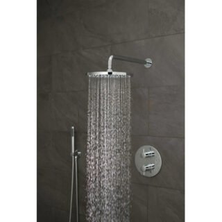 Vado Celsius 2 Outlet Round Concealed Thermostatic Shower Set - Chrome - Image 4