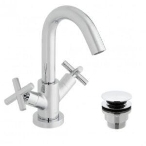 Vado Elements Mono Basin Mixer Tap With Universal Waste - Chrome