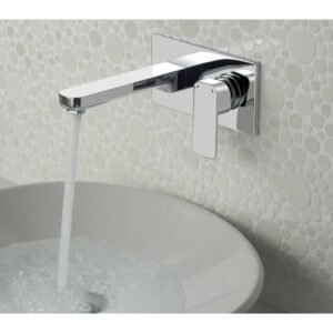 Vado Phase Wall Mounted 2 Hole Basin Mixer Tap - Chrome