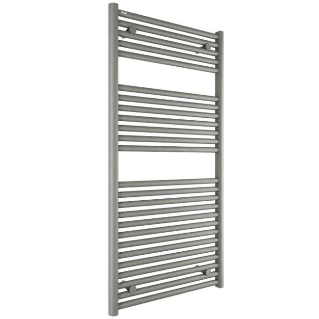 Tissino Hugo2 Vertical Straight Heated Towel Rail – Lusso Grey - 1212mm X 600mm