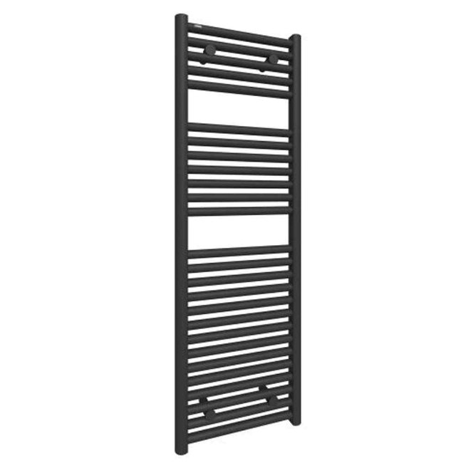 Tissino Hugo2 Vertical Straight Heated Towel Rail – Anthracite - 1212mm X 400mm