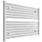 Tissino Hugo2 Horizontal Straight Heated Towel Rail 600mm X 800mm - Chrome