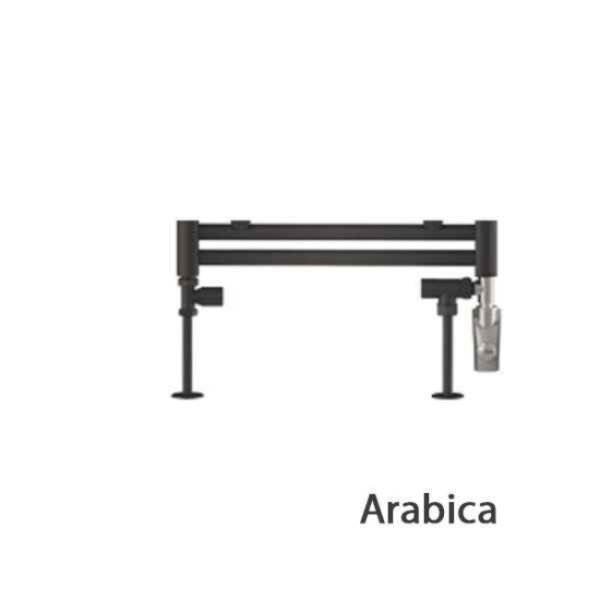 Tissino Hugo2 Dual Fuel Radiator Valve With Wall Plumbing Connection - Arabica