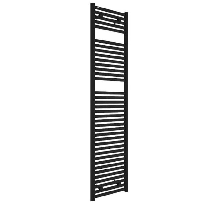 Tissino Hugo2 Thermostatic Element Electric Towel Rail – Matt Black - 1652mm X 400mm