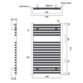 Tissino Hugo2 Standard Element Electric Towel Rail - Arabica - Image 3