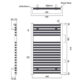 Tissino Hugo2 Standard Element Electric Towel Rail - Mont Blanc - Image 3