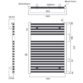 Tissino Hugo2 Standard Element Electric Towel Rail - Arabica - Image 4