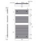 Tissino Hugo2 Standard Element Electric Towel Rail - Arabica - Image 6